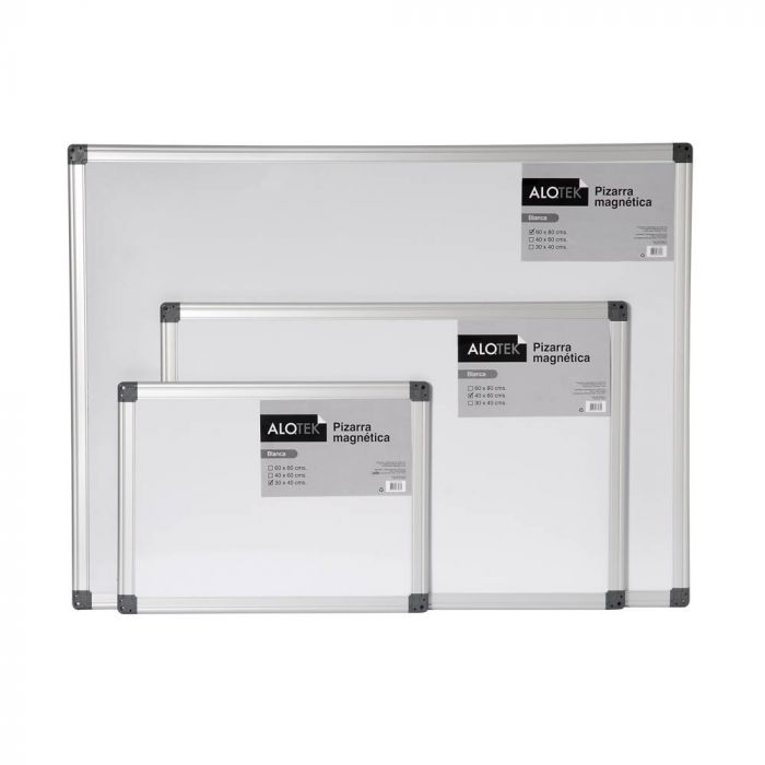 PIZARRA BLANCA ACRILICA C/ATRIL 90X60