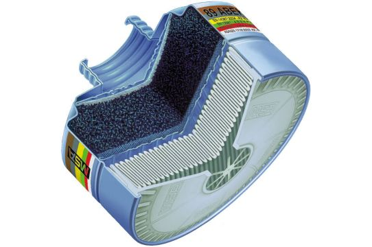 CANISTER NO-P3-CO (GASES NITROSOS, MONÓXIDO DE CARBONO, POLVOS, HUMOS Y NEBLINAS)