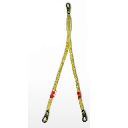 LÍNEA DE SEGURIDAD TIPO Y C/SHOCK ABSORBER 3 MOSQUETONES DS 1,8 METROS ELASTICADA