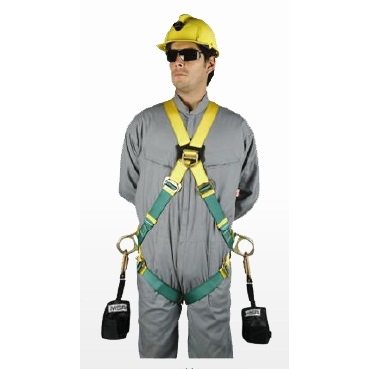 ARNÉS CUERPO COMPLETO 4 ARGOLLAS INCLUYE 2 CINTAS ANTITRAUMA TALLA L