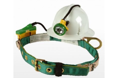 CINTURON MINERO DE SEGURIDAD CON PORTA BATERIA Y AUTORRESCATADOR
