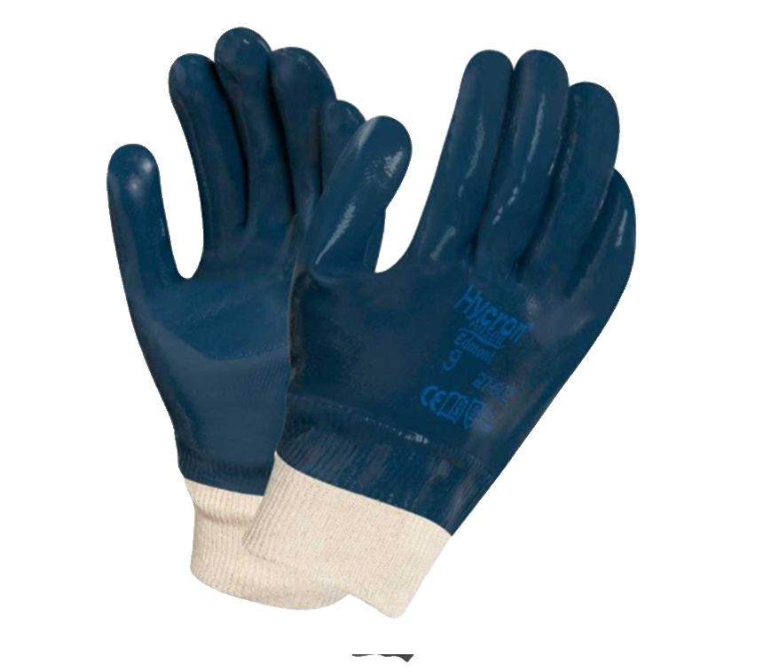 GUANTE NITRILO AZUL P/ TEJIDO T/ 10