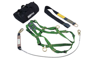 KIT TRADICIONAL (INCLUYE: 1 ARNÉS 4 ARGOLLAS PN 278341, 1 LÍNEA DE VIDA CON ABSORBEDOR 1,5 METROS GANCHO ESCALA PN 278517, RETRÁCTIL PFL 3 METROS DE CABLE GANCHO ESCALA 63203-00BCA, 2 CINTA ANTITRAUMA PN 10063431, 2 ANCLAJE DE CINTA 2 ARGOLLAS (2,5 METROS