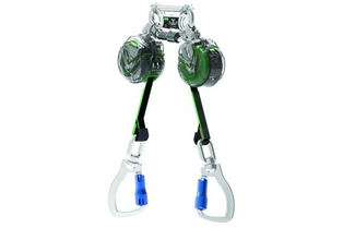 MINI PFL V-TEC DOBLE CON MOSQUETON GIRATORIO DE ALUMINIO, 1.8 METROS DE CINTA