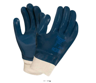 GUANTE NITRILO AZUL P/ TEJIDO T/ 10