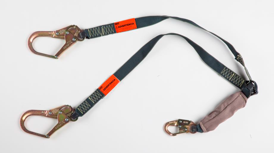 LINEA DE SEGURIDAD KEVLAR C/ SHOCK ABSORBER MOSQUETON DS 1,8 METROS