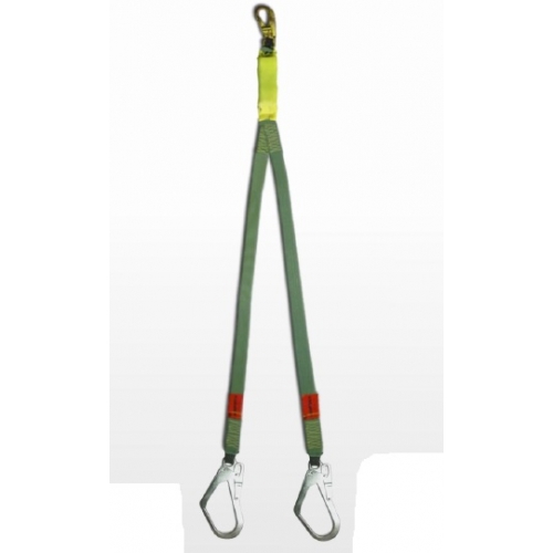 LINEA DE SEGURIDAD TIPO Y KEVLAR C/SHOCK ABSORBER 3 MOSQUETONES DS 1,5 METROS