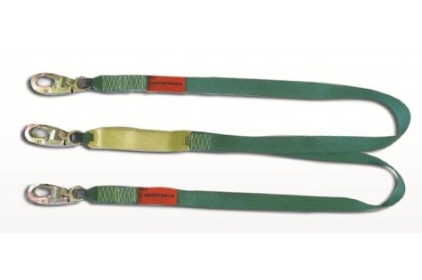 LINEA DE SEGURIDAD TIPO Y KEVLAR C/SHOCK ABSORBER 3 MOSQUETONES DS 1,8 METROS