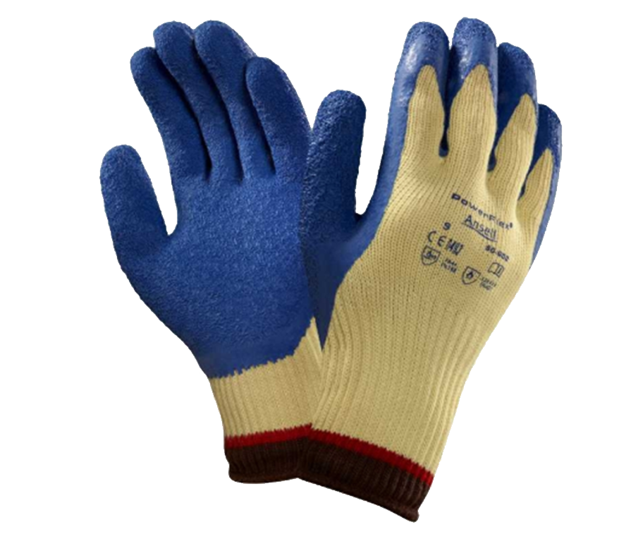GUANTE KEVLAR PALMA CAUCHO POWERFLEX 80-600 ANSELL