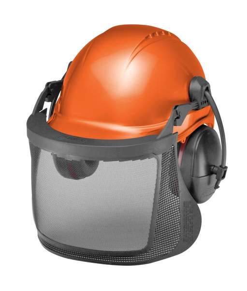 KIT CASCO TECTRA PINLOCK NARANJO, VISOR MALLA + LINTERNA