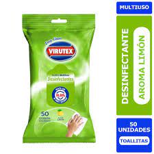 TOALLITAS DESINFECTANTES LIMON