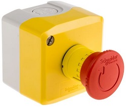 EMERGENCY E STOP 12V-24V TELEMECANIQUE XAL-K174 XALK174  SCHNEIDER